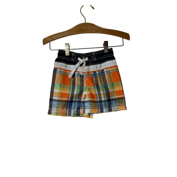 NAUTICA Boy’s Plaid Swim Trunks / Size: 18 Months - Picture 1 of 5